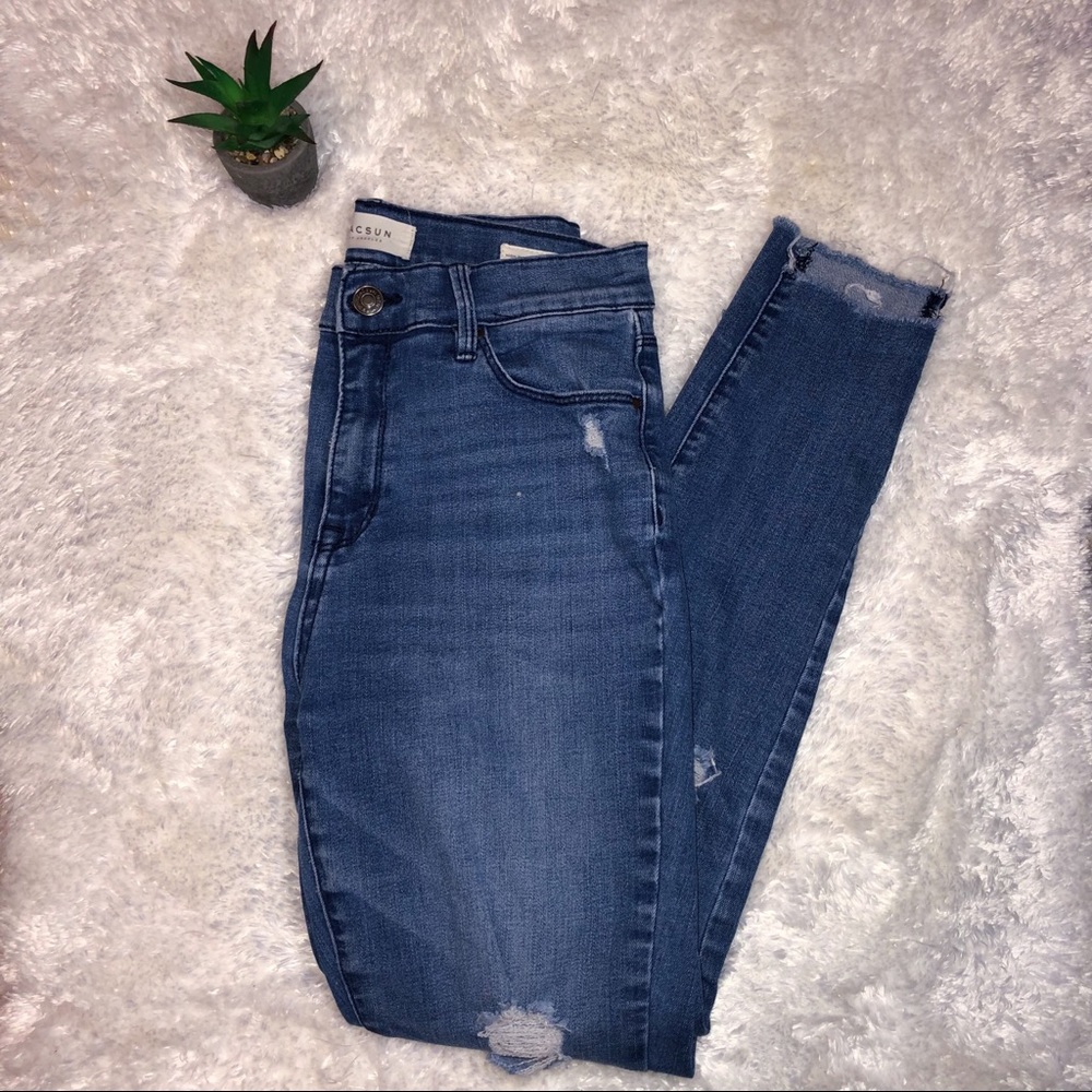 pacsun high rise a ankle jeggings